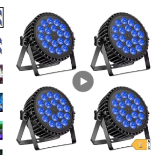 U'King 4 stuks 200 W LED party verlichting voor € 123,69 dmv code bij Aliexpress