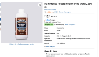 Hammerite Roestomvormer - 250 ml voor €12,87 bij Amazon