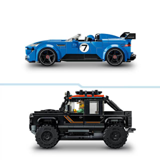 Shop the LEGO Speed Champions Jaguar Project 7 & Land Rover Defender (77264)