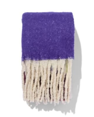 Damessjaal 214x35 geblokt voor €10 bij de Hema