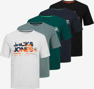 JACK & JONES Shirt 'JJLuke' 5-pack voor €20,93 bij About You
