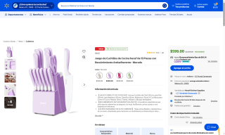Juego Cuchillos Hecef 15 Pzs por $599 | Oferta Walmart