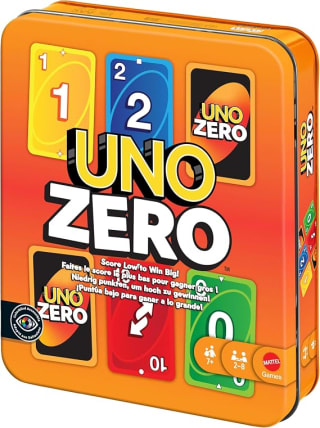 UNO Zero Card Game in Storage & Travel Tin voor €6,99 bij Amazon