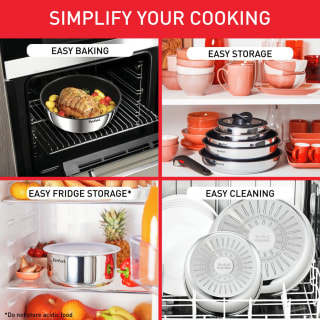 Tefal Ingenio 4 Piece Stainless Steel Cookware Set for £49.99 at Argos