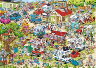 Ravensburger puzzel Holiday Resort 1 - The Campsite voor €7,99 bij Amazon
