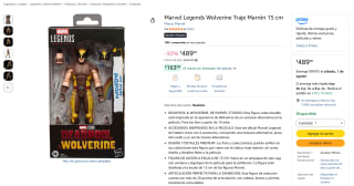 Figura Wolverine Marvel Legends 15cm por $489 | Oferta Amazon