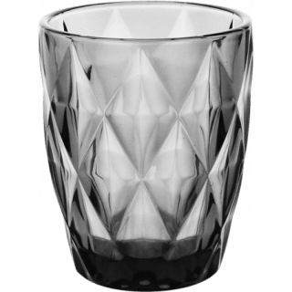 Set 4 Vasos Bajo 240ml Negro Rombo Lugano por solo $3.990 en El volcán