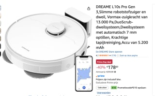 DREAME L10s Pro Gen 3 voor €178,80 bij Amazon