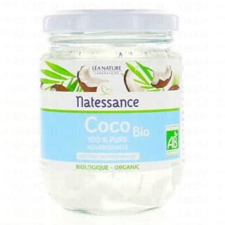 Soins des cheveux NATESSANCE Huile de Coco BIO 200ml à 7,82€