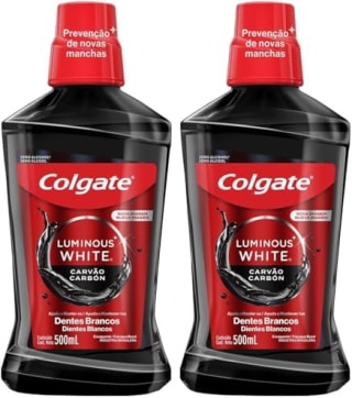 Pack 2 Enjuague Bucal Colgate Luminous White Charcoal por $72 en Amazon