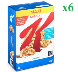 6 Paquetes de Cereales Special K classic Kellogg´s 700 g. por 15.34€