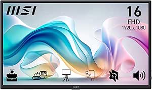 MSI PRO MP165 E6 15.6-Inch Portable Monitor for £55.99