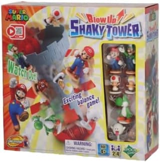 EPOCH Games 7356 Super Mario Blow Up! Shaky Tower voor €8 bij Amazon