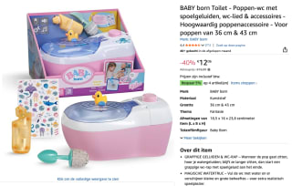 BABY born Toilet met Geluid voor €12,06 bij Amazon