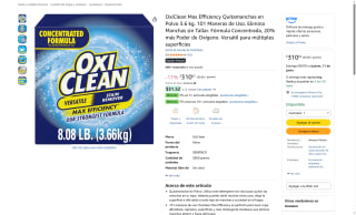 OxiClean Quitamanchas 3.6kg por $311 | Oferta Amazon