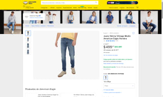 Jeans Skinny Vintage por $499 | Mercado Libre