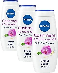 Nivea Cashmere Indulgent Moisture Shower Cream, 250 ml Packaging May Vary (Pack of 3)