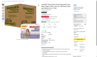HUGGIES UltraConfort Etapa 4 180u para Niñas por $772 | Amazon