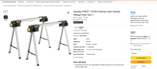 Stanley FatMax opvouwbare schragen voor €83,81