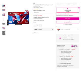 Smart TV LG OLED 55" 4K por $16,999 | Liverpool