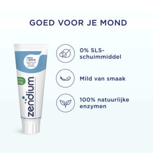 Zendium Tandpasta Fresh+White 75 ml voor €1,99 bij Plein