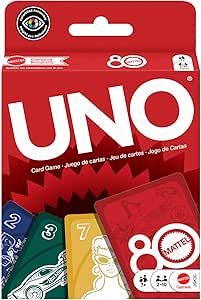 Jeu de cartes Rouge Rubis 80 ans Mattel - UNO à 3,64€