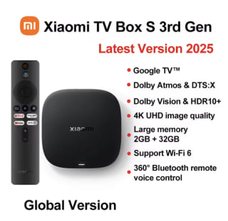 Xiaomi TV Box S 3rd Gen 4K UHD Dolby Vision HDR10 Google TV por 44,04€