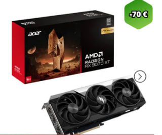 Carte graphique Acer Nitro AMD Radeon RX 9070 XT OC 16 Go à 749,90€