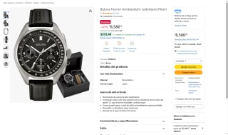 Reloj Bulova Lunar Pilot 44mm Negro Dorado por $8,586 | Amazon