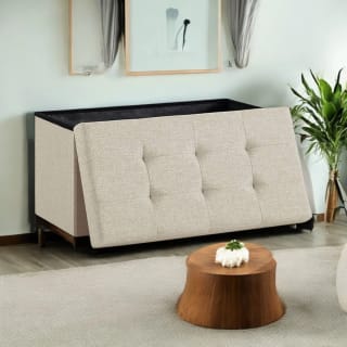 Puff de almacenaje plegable 38 x 76 x 38 cm por 13.80€ en AliExpress