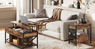 VASAGLE Mesa de Centro Elevable 50 x 100 cm por 125,99€ en Songmics