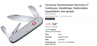 Victorinox Pionier Zwitsers zakmes met functies 7 voor €24,95 bij Amazon
