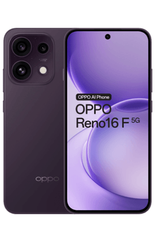 OPPO Reno16 F 5G 256GB Paars voor €434 bij Belsimpel