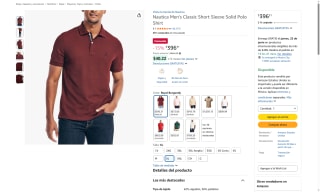 Playera Nautica Royal Burgundy por $396 | Descuento Amazon