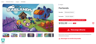 Farlands por $136 | Oferta Nintendo eShop