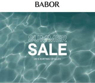 20% korting op bijna alles bij Babor