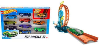 Hot Wheels Pack de 10 vehículos + Track Builder por 19,99€