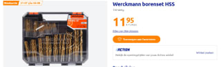130-delige Werckman HSS borenset voor €11,95 bij Action