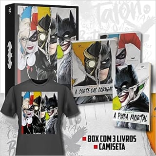 Coleção da DC Comics com 3 Livros + Camiseta - R$ 215,94