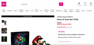 LEGO 71438 Super Mario & Yoshi Set – £89.99