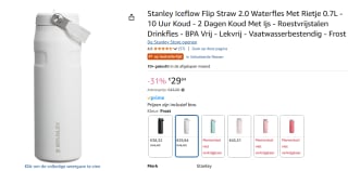 Stanley IceFlow™ 0,7L Met Inklapbaar Rietje RVS thermosfles voor €29,84 bij Amazon