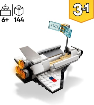 LEGO Creator 3in1 Space Shuttle Ruimteschip Set voor €7,49 bij Amazon