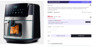 Freidora sin Aceite 6.5L, Freidora Aire con Ventana, 8 programas, Pantalla LED, Control Táctil, Temperatura Regulable, Cesta Antiadherente, Temporizador, 1700W por 58.64€ (Cuenta Nueva 48.64€)