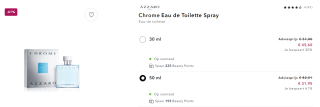 50 ml Azzaro Chrome Eau de Toilette voor €31,95 bij Douglas