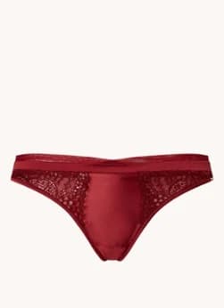 Hunkemöller Lara string met kant voor €4,80 bij De Bijenkorf