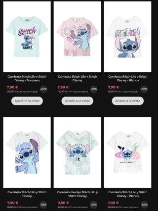 Rebajas hasta 65% descuento Disney ropa y calzado precios muy buenos