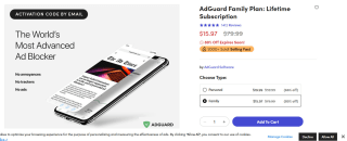 AdGuard Family Plan: Lifetime Subscription voor € 15,97 via Stacksocial