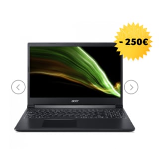 Acer Aspire 7 Portátil | A715-42G | Negro por 799€