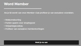 €10 kortingsvoucher op artikel naar keuze als je member wordt bij America Today