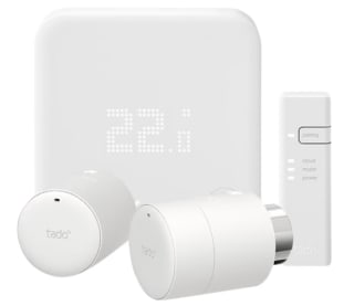 tado° Slimme Thermostaat V3+ startpakket + 2 radiatorknoppen voor €179 bij Coolblue
